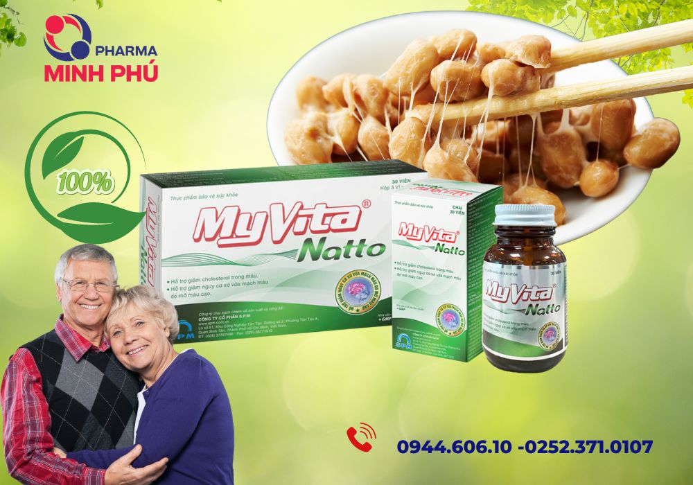 Myvita Natto - Thực Phẩm Bổ Sung Phòng Ngừa Xơ Vữa Động Mạch